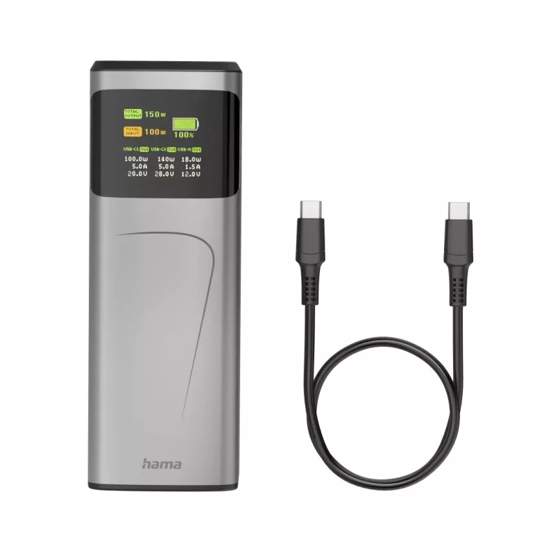 Hama High Power lithium-ion (Li-Ion) 24000 mAh grijs
