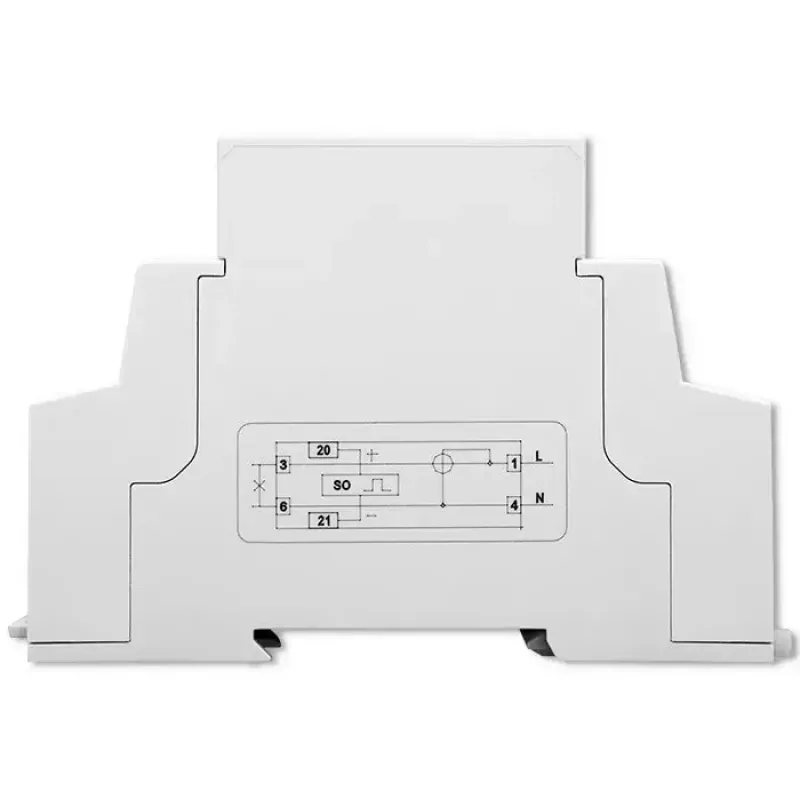 Eenfasige elektriciteitsmeter QOLTEC 50887 1-fasig 230V LCD slank