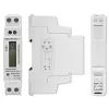 Eenfasige elektriciteitsmeter QOLTEC 50887 1-fasig 230V LCD slank