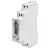 Eenfasige elektriciteitsmeter QOLTEC 50887 1-fasig 230V LCD slank