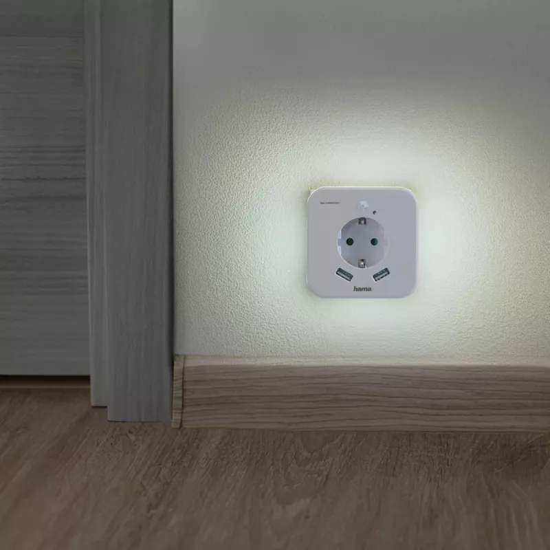 Insteeksnachtlamp Hama 00223507 warmwit LED 3000K