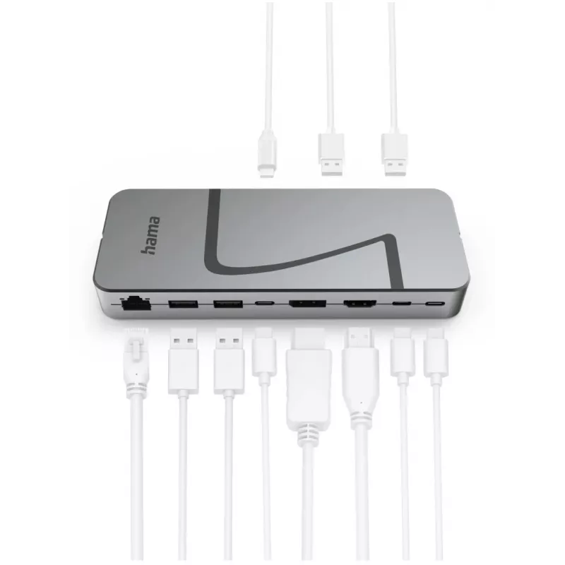 Hama Connect2Office Speed 00200200 USB4-dockingstation, USB-C, PD, 40 Gbit/s, 10 poorten