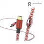 Hama Reflective USB-kabel USB 2.0 1,5 m USB C Rood