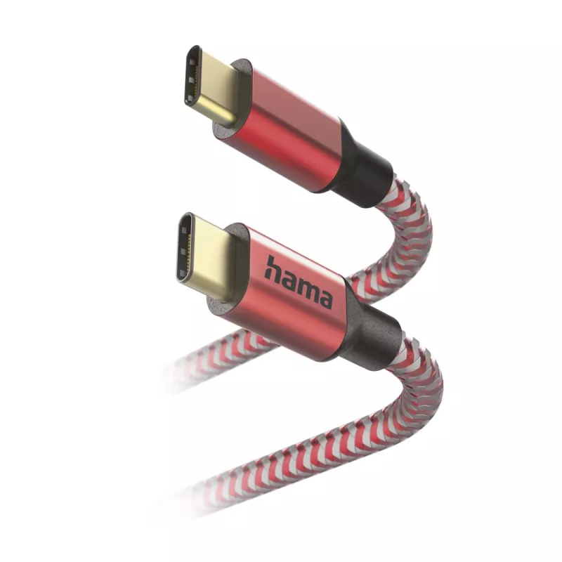 Hama Reflective USB-kabel USB 2.0 1,5 m USB C Rood