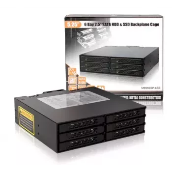 Disk-array Icy Dock MB996SP-6SB zwart