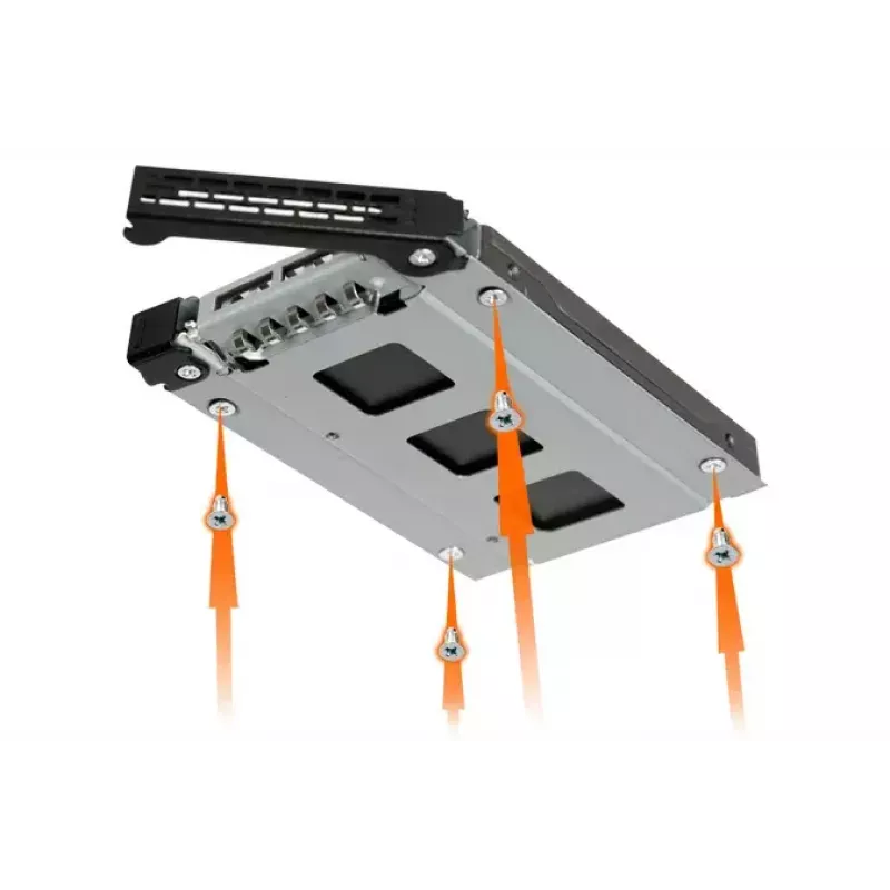 Laufwerkschacht-Blende Icy Dock MB992TRAY-B zwart zilver
