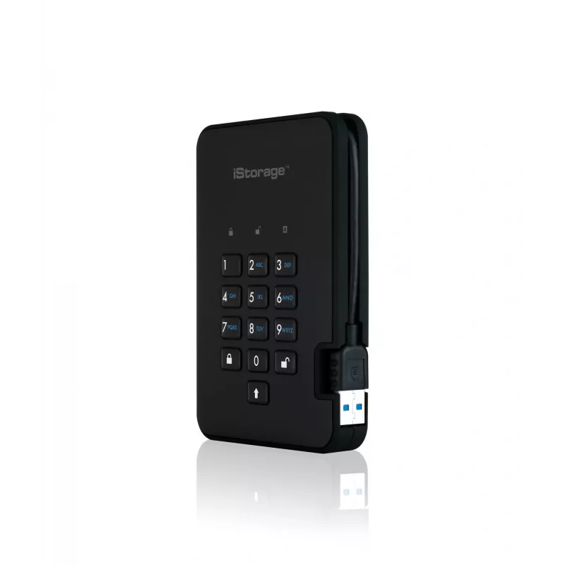 HDD iStorage 2 TB USB 3.2 diskAshur2 zwart IS-DA2-256-2000-B