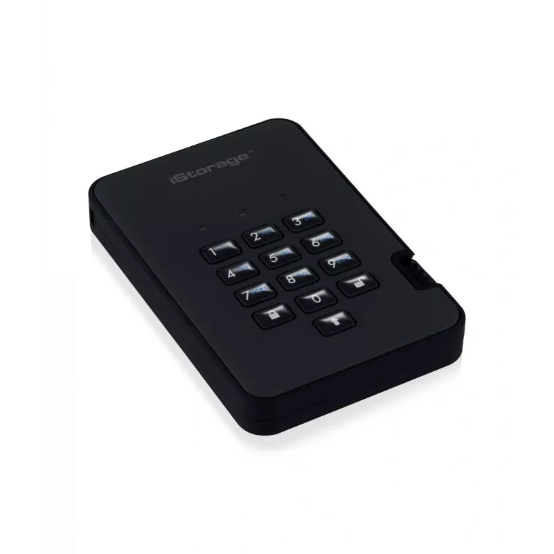 HDD iStorage 2 TB USB 3.2 diskAshur2 zwart IS-DA2-256-2000-B