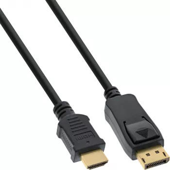 DisplayPort-naar-HDMI-converterkabel InLine 17182 2 m zwart