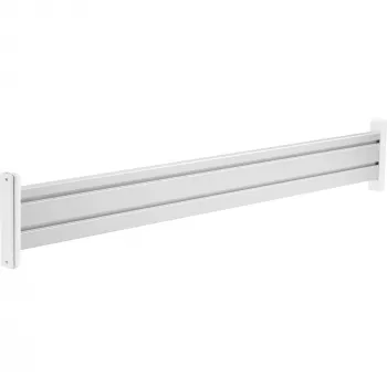 InLine slatwall paneel aluminium, voor tafelmontage, 1 m