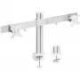 InLine aluminium monitor-tafelhouder voor 2 monitoren tot 32 inch, 8 kg