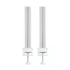 Zuilstaander InLine 23181B aluminium wit 43 mm hoogte set van 2