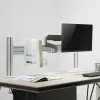 Zuilstaander InLine 23181B aluminium wit 43 mm hoogte set van 2