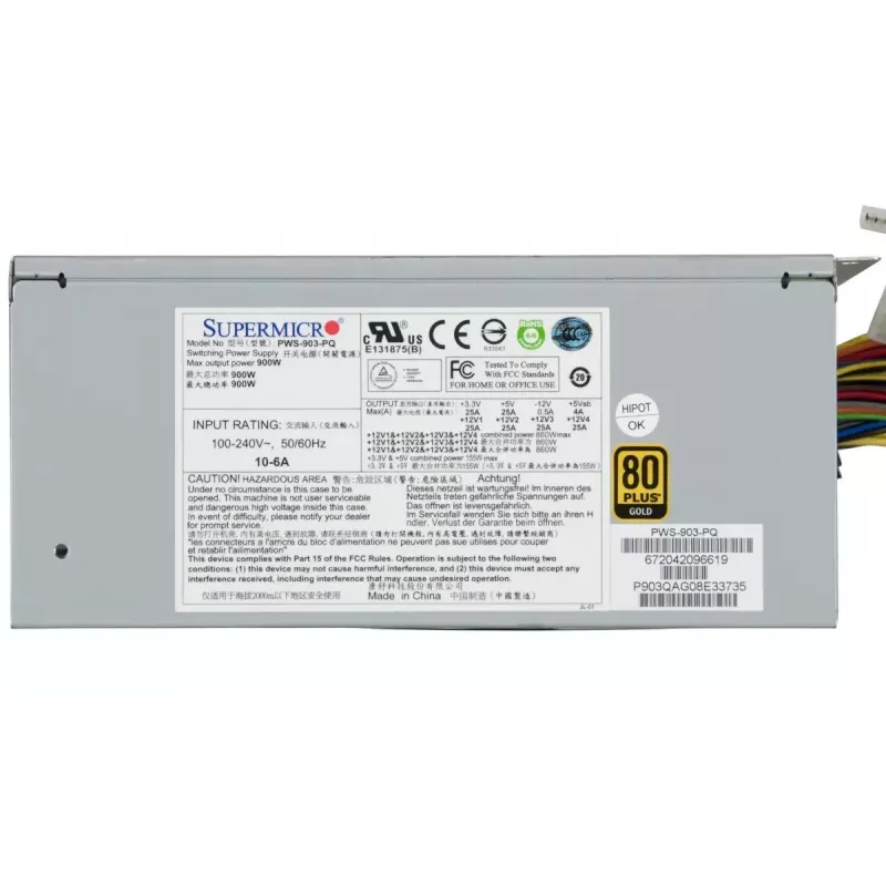 Voeding Supermicro PWS-903-PQ 900 W