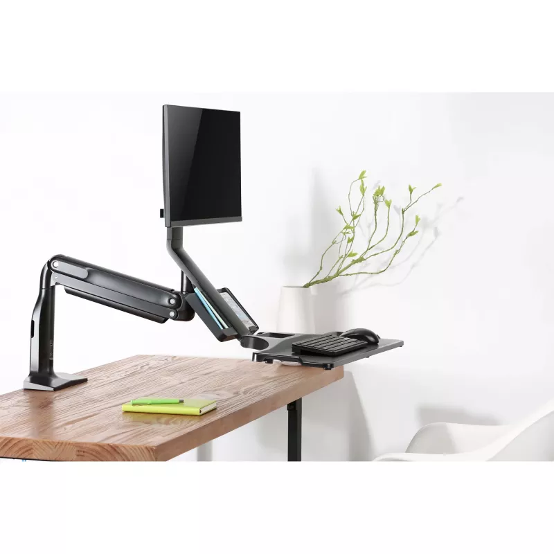 InLine werkstation tafelhouder met lift, beweegbaar, tot 81cm (32 inch) / 9kg