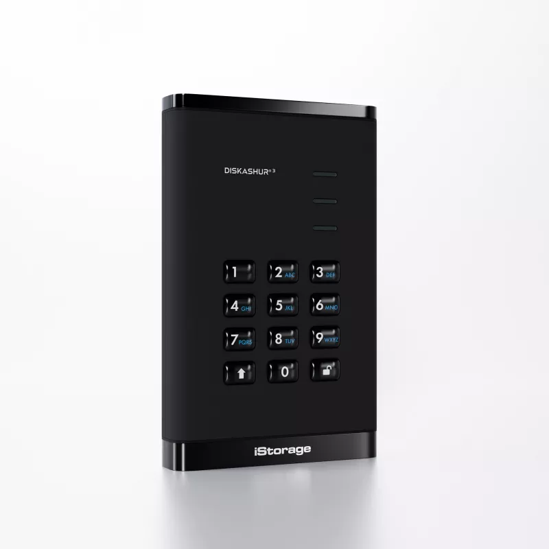 HDD iStorage 1TB USB 3.2 Gen 1 diskAshur3 zwart