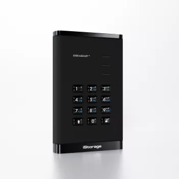 iStorage diskAshur³ 2TB zwart | Veilige draagbare harde schijf | | FIPS 140-3 Level 3 conform | Common Criteria EAL 5+ | PIN-beveiligd | AES-XTS 256-bit hardwareversleuteling | AVG, TAA-conform | Stof-/waterbestendig |