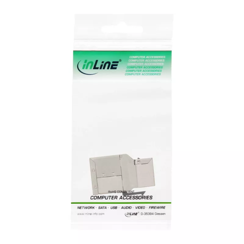 InLine RJ45 keystone-module bus-naar-bus SNAP-In Cat.6A STP