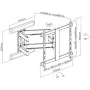 InLine premium aluminium wandbeugel voor flatscreen-tv 37-80 inch wit 70 kg