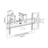 InLine hoekwandbeugel voor TFT / LED / plasma 37 inch tot 63 inch tot 60 kg