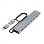 Hama 00200137 interface-hub USB 3.2 Gen 1 (3.1 Gen 1) Type-A + Type-C 5000 Mbit/s antraciet