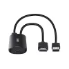 HDMI-naar-USB Type-C-converter Lindy 43423 met USB-stroomingang, 0,2 m kabel, HDMI + USB-C-aansluitingen