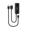 HDMI-naar-USB Type-C-converter Lindy 43423 met USB-stroomingang, 0,2 m kabel, HDMI + USB-C-aansluitingen
