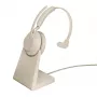 Jabra Evolve2 65 USB-C UC oplaadstation-standaard Mono - beige, draadloos, kantoor/callcenter, 20 - 20000 Hz, 99,2 g, headset, beige