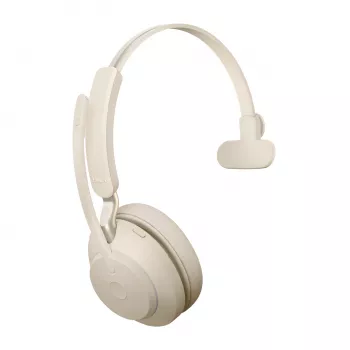 Jabra Evolve2 65 USB-C UC oplaadstation-standaard Mono - beige, draadloos, kantoor/callcenter, 20 - 20000 Hz, 99,2 g, headset, beige
