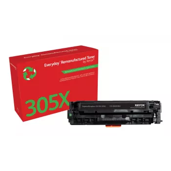 Everyday™ zwarte gereviseerde toner van Xerox, compatibel met HP 305X (CE410X), hoge capaciteit