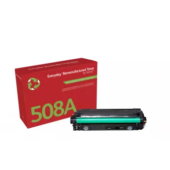 Everyday™ zwarte gereviseerde toner van Xerox compatibel met HP 508A (CF360A), standaardcapaciteit