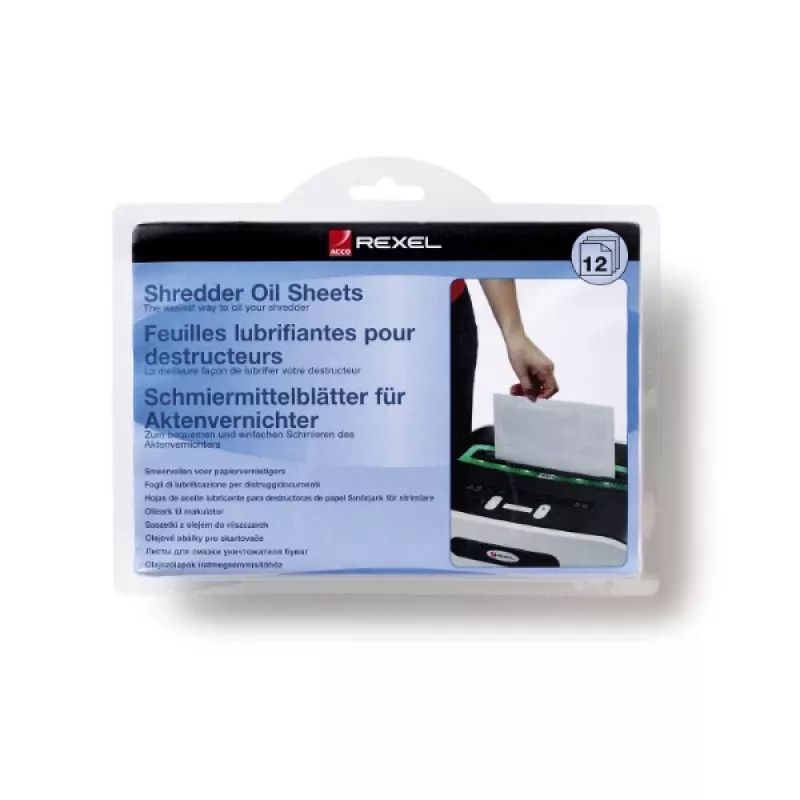 Rexel shredder oil sheets (pak van 12)