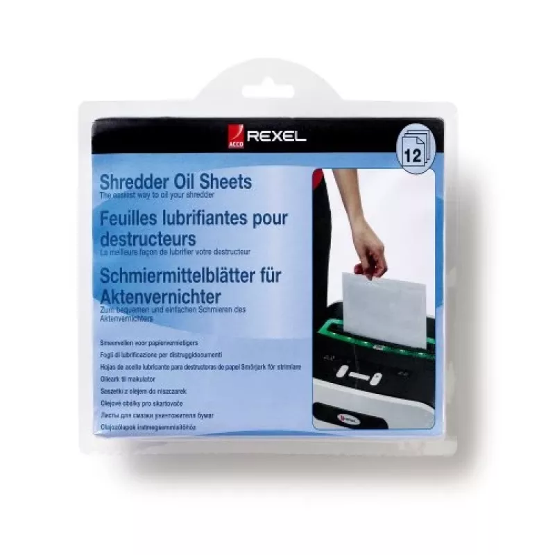 Rexel shredder oil sheets (pak van 12)