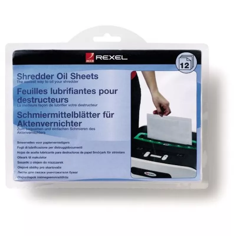 Rexel shredder oil sheets (pak van 12)