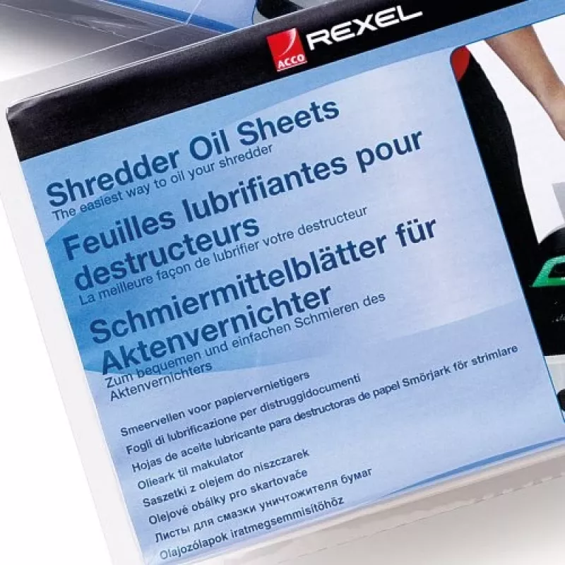 Rexel papiervernietiger-oliebladen (20-pack)