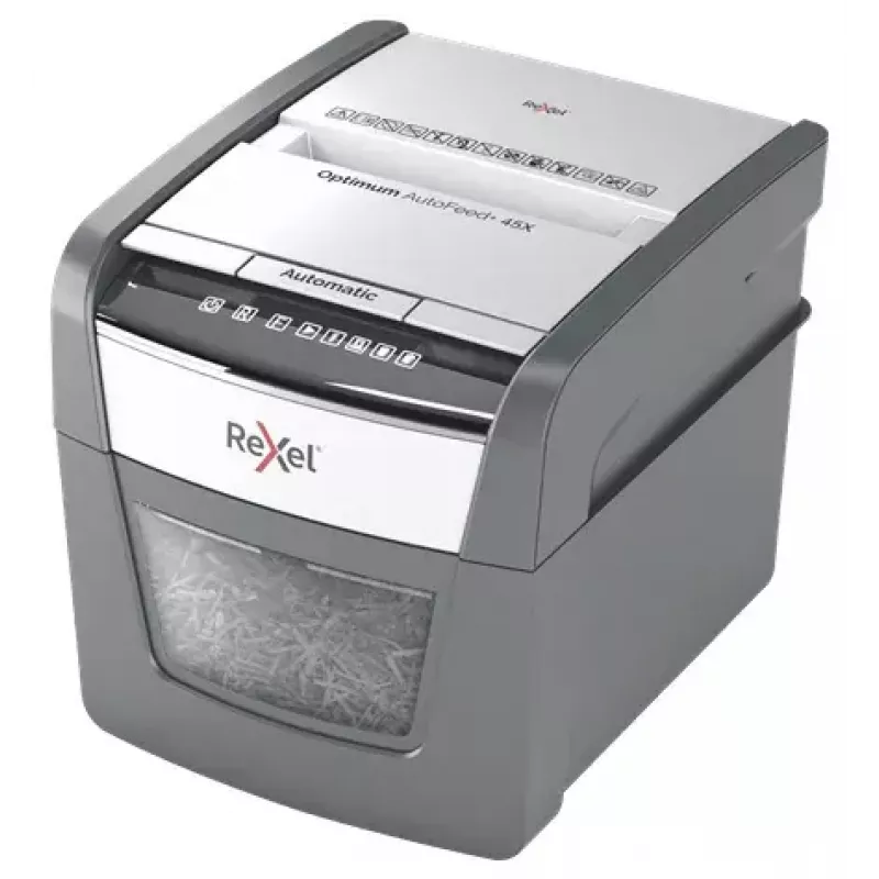 Rexel Optimum AutoFeed 45X automatische deeltjessnij-papiervernietiger P4