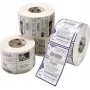 Gestanste etiketten Zebra Z-Perform 1000D wit permanentlijmend 10,2x3,8 cm