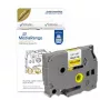Plastic lintcassette MediaRange TZ-631 12 mm zwart op geel