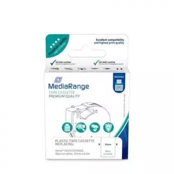 Kunststof inktcassette MediaRange MRDY91221 voor Dymo 91221