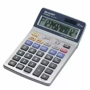Tafelrekenmachine financiën Sharp EL-337C