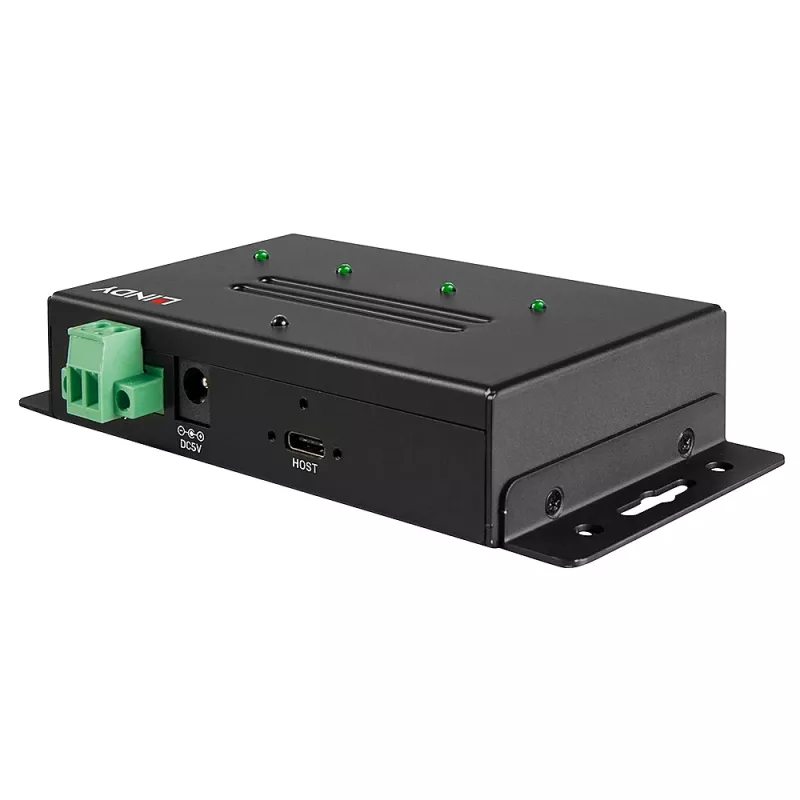USB-hub Lindy 4 poorten USB 3.2 Gen 2 Type-C metalen hub