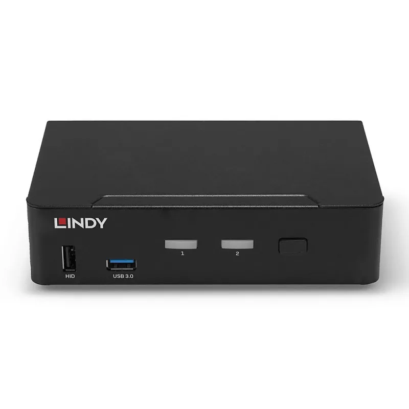 Lindy 2-poorts DisplayPort 1.4, USB 3.0 en audio KVM-switch