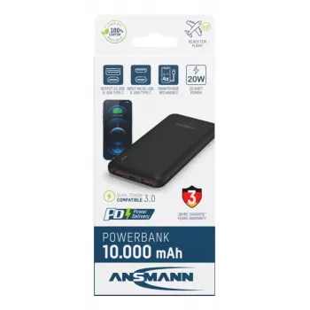 Draagbare powerbank Ansmann PB320PD 10000 mAh