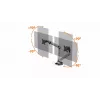 Durable SELECT PLUS Monitorhouder 509723 met arm voor 2 monitoren, bureaubevestiging
