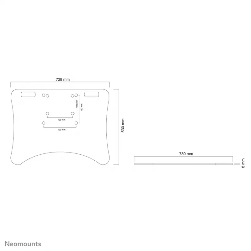 Neomounts PLASMA-M2500FPLATE bodemplaat