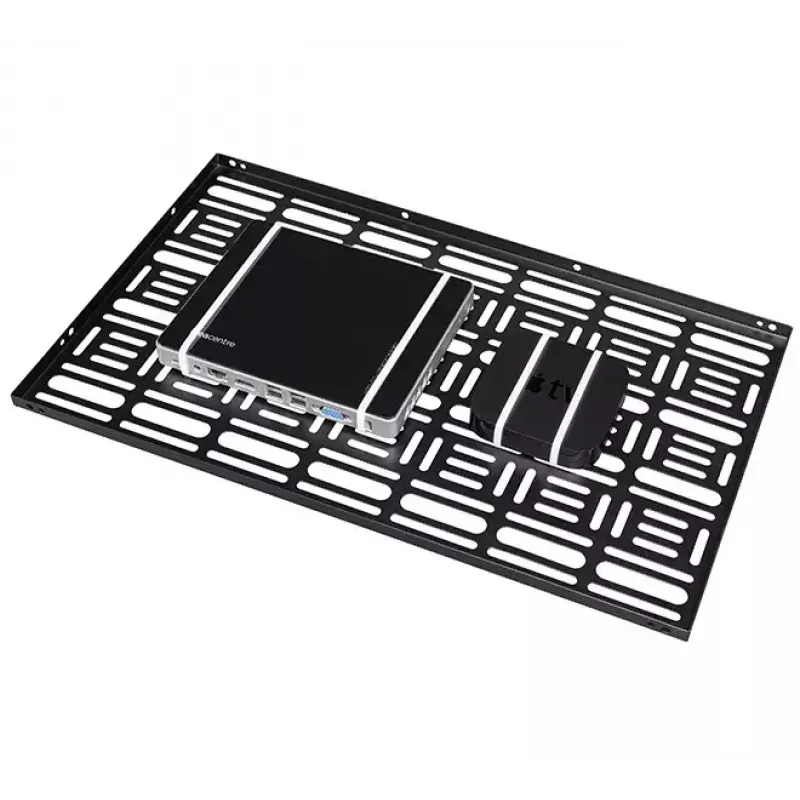 AV-standaardbuis-plank B-Tech BT7888/B zwart, 10 kg capaciteit