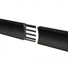 Montagerail B-TECH BT8390-100/B V2 – aluminium, zwart, 1000 mm lengte, 30 mm diepte