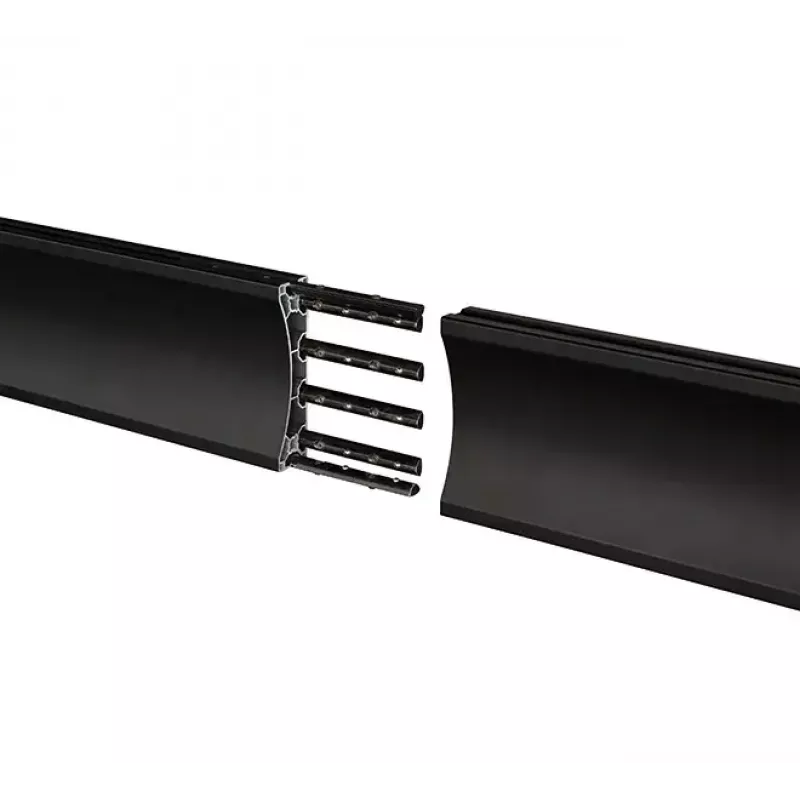 Montagerail B-TECH BT8390-100/B V2 – aluminium, zwart, 1000 mm lengte, 30 mm diepte