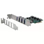 EXSYS 4-poorts USB 3.2 Gen 1 PCIe-kaart met self-power 3A Renesas