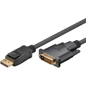 Goobay DisplayPort/DVI-D adapterkabel 1.2 verguld 1 m